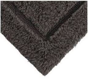 Apolonia Cotton Non-Slip Bath Rug, 20" H x 32" W, Charcoal