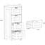 Armoire de rangement moderne blanche à 4 tiroirs - Améliorez votre espace de vie