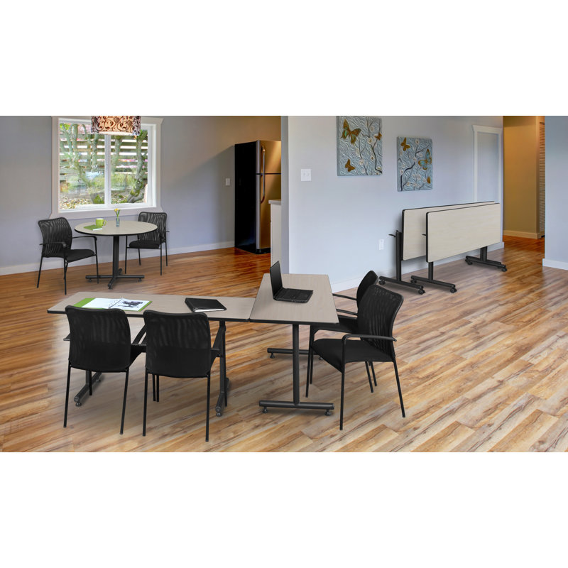 Table de salle de repos Nicklo, Stratifié en érable