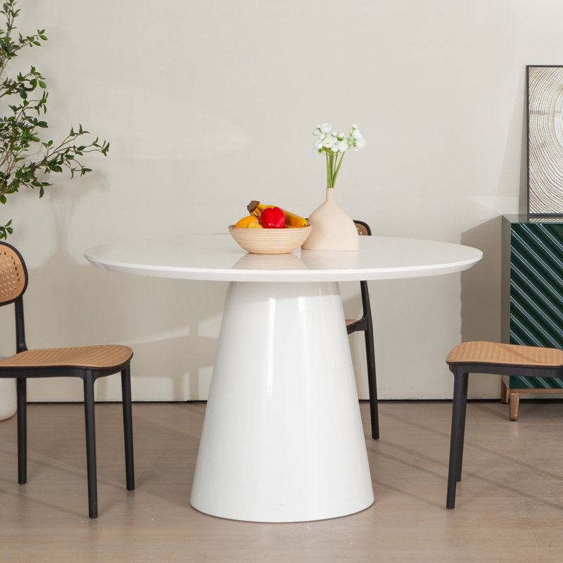 Table de salle à manger moderne moderne, Blanc
