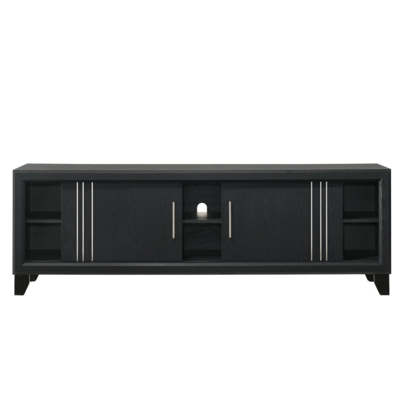 Meuble télé 1 pièce Contemporary, Noir