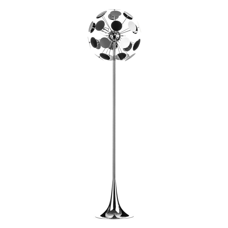 Dellila 158cm Chrome Standard Floor Lamp