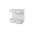 30" White Carrara Stone Top Paris Nightstand