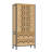 71'' H Storage Bookcase With Carved Doors