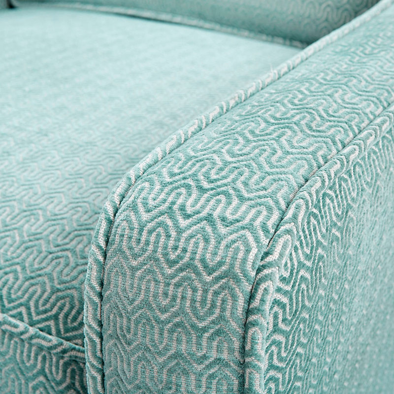 Chaise pivotante Logan à 360 degrés, Polyester vert clair