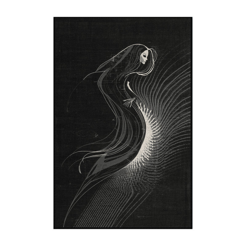Tapis abstrait moderne et contemporain Chaplin Banshee lavable à la machine en gris - reliure noire, 3 x 5