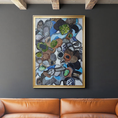 «Catalina Island Blue Glass», reproduction encadrée de qualité supérieure - prête à être accrochée