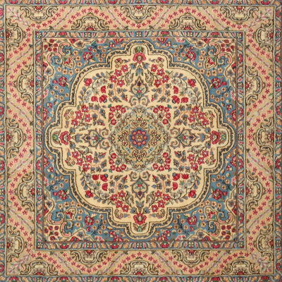 Tapis gris/brun/rouge clair traditionnel Klas