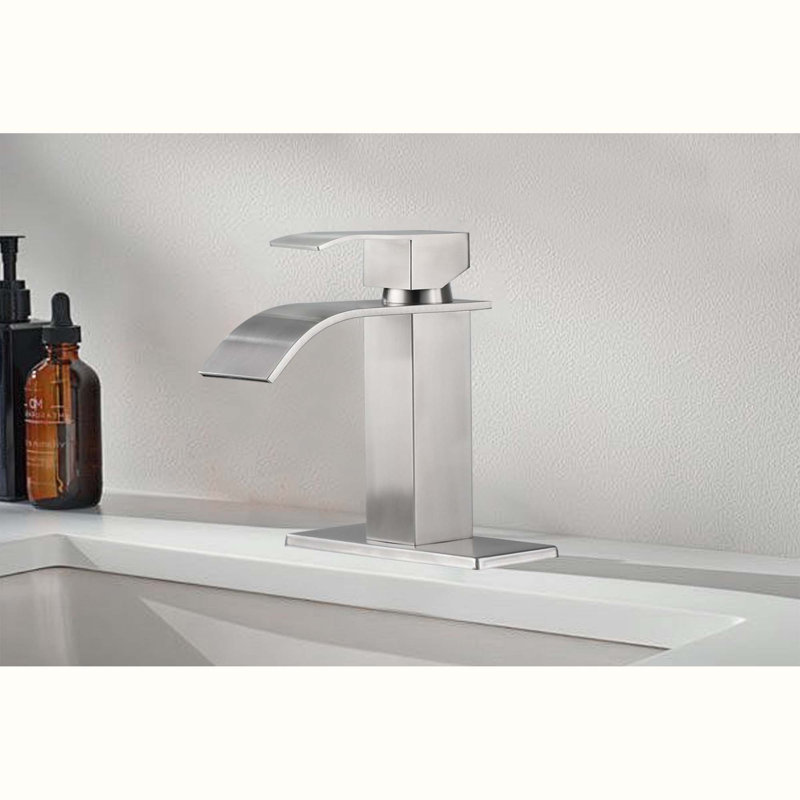 Single-Hole Single-handle Bathroom Faucet, Brushed Nickel