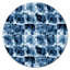 Motif grunge noir et bleu foncé géométrique-68851558