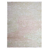 Hand Woven Silk and Wool Abstract Area Rug