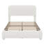 Base de lit plate-forme de lit de tête de lit douce et incurvée, lit de tête de lit réglable en hauteur avec cadre durable-1903692048