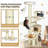 77.5 Inch Cat Tree Condo Multi-Level Kitten Activity Tower With Sisal Posts