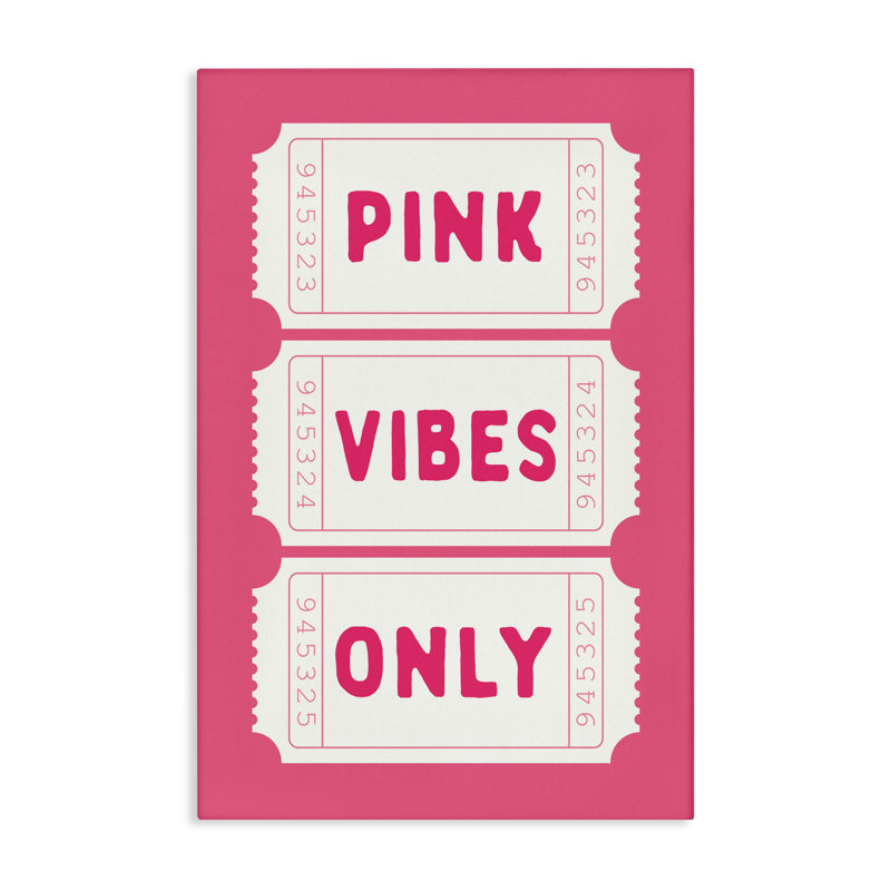 «Pink Vibes Only», conception de lettres avec doublure, H 24 po x l 16 po