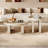 Modern simple cream style coffee table