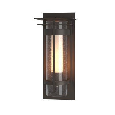Torch Seeded Glass Outdoor Flush Mount