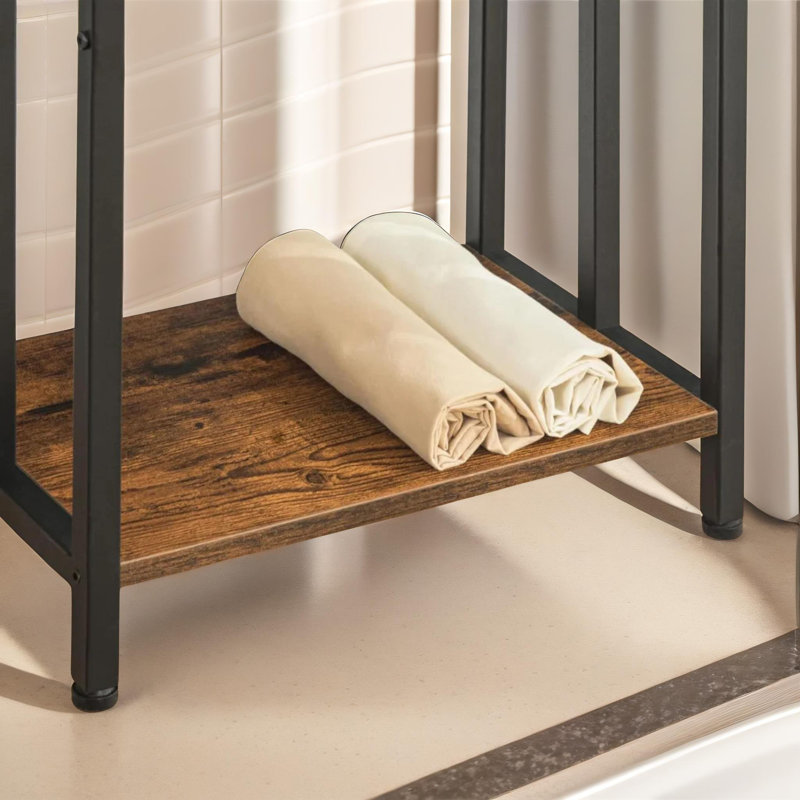 Rustic Industrial Freestanding Quilt Rack