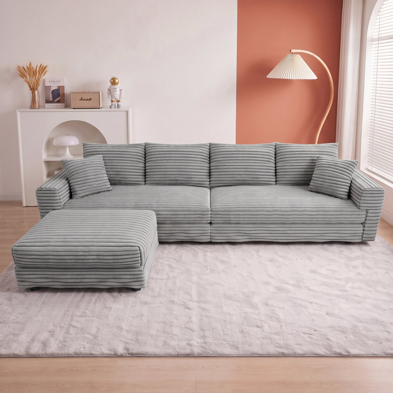 Canapé 102,4 po Modern, Gris