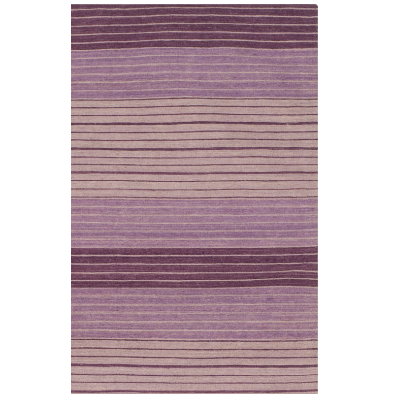 Tapis en laine / coton tissé à la main Cruz / mauve / prune / lilas / beige rosé, Tapis de couloir 2 pi 3 po x 8 pi
