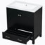 Meuble-lavabo de 30 po avec lavabo simple et armoire encastrée Combo-1273057613
