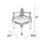 Fauteuil large de 28,25 po Cassity