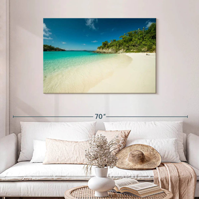 Plage de la baie tropicale Gillard, H 30 po x l 45 po