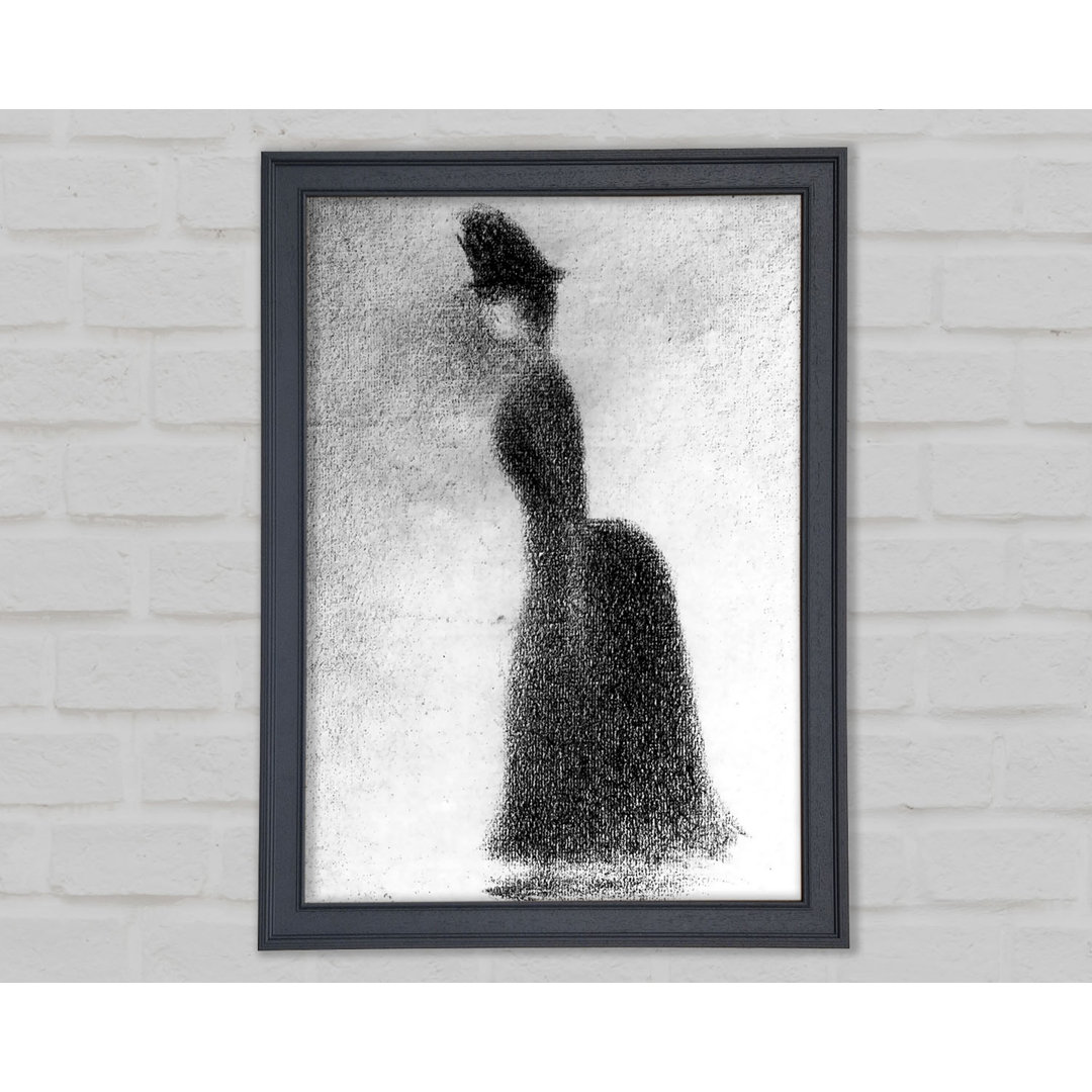 Gerahmtes Wandbild Seurat Woman