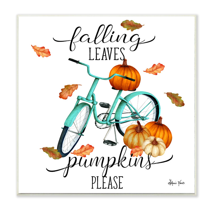 «Falling Leaves» par Sheri Hart - impression d'art graphique, Toile tendue, H 30 po x l 30 po x P 1,5 po