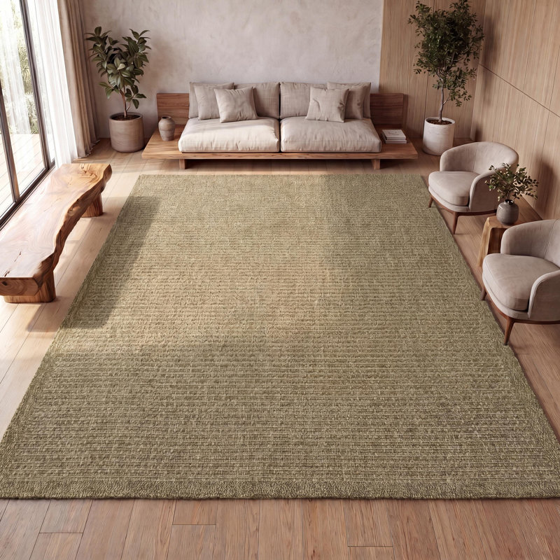 Tapis intérieur / extérieur Maxine Easy Jute, Natural, Rectangle 7 pi 9 po x 10 pi