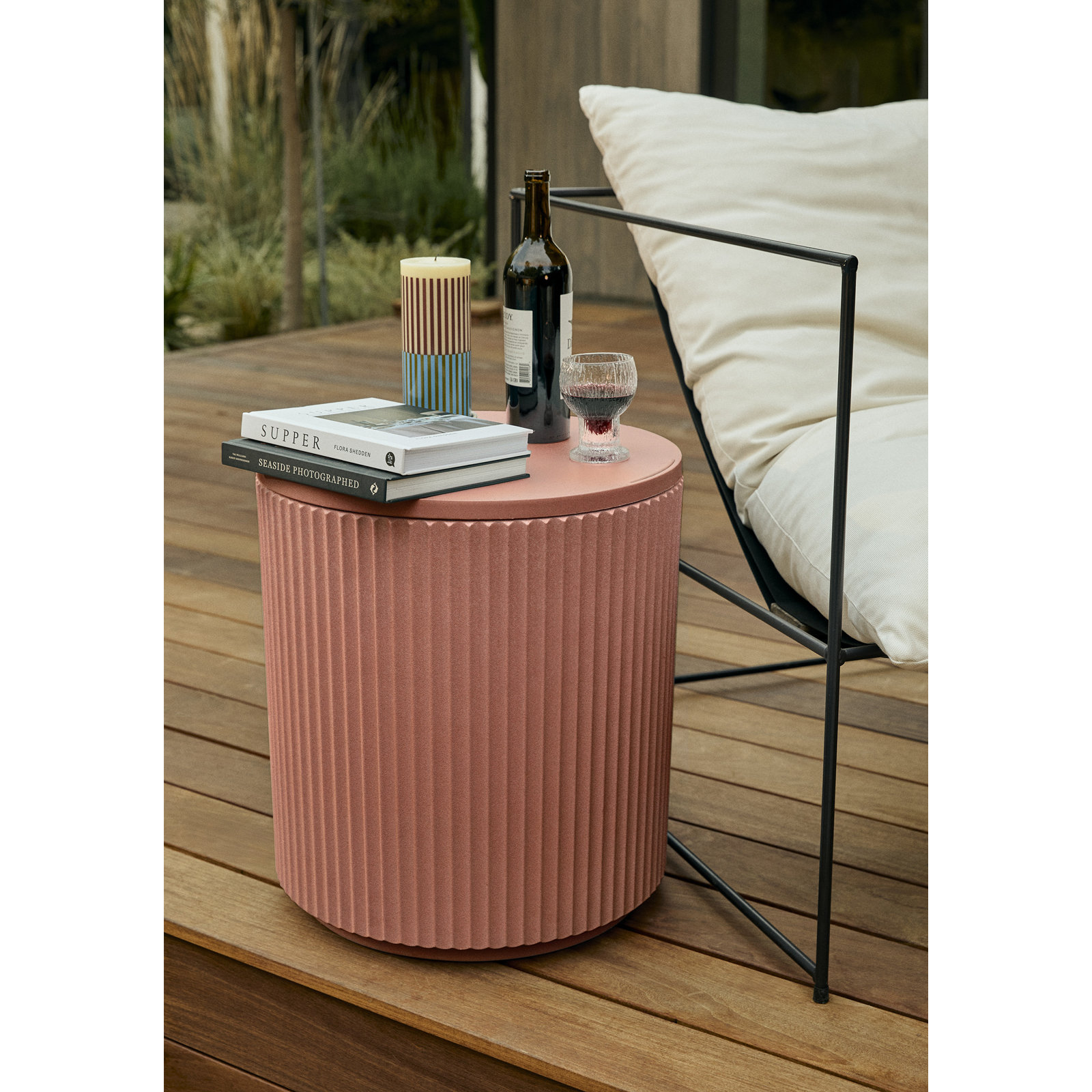 Veradek Chill Side Table, Terracotta