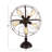 Metal Vintage Fan 5 Bulb Bronze Accent Lamp