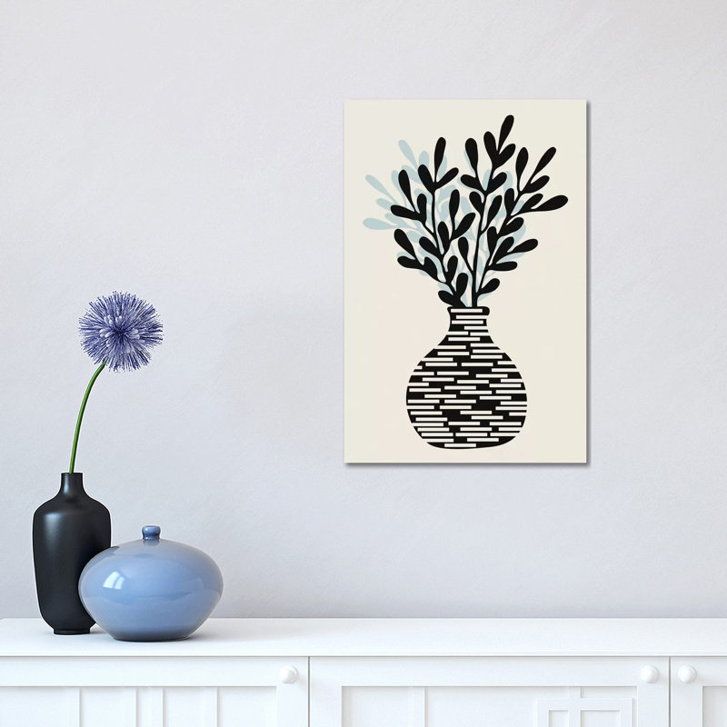Still Life With Vase And Tree Branches 1 Piece Wrapped Canvas Wall Art, 30.48 cm H x 45.72 cm W