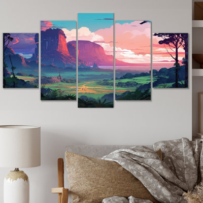 Ensemble de 5 décorations murales
