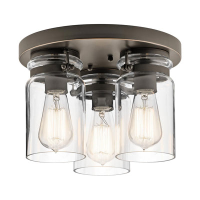 New Britain Glass Flush Mount
