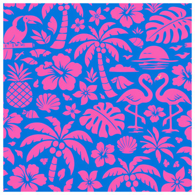 Housses de couette tropicales flamant rose