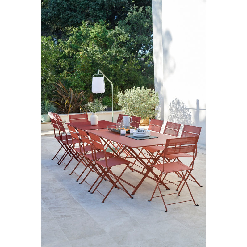 Bistro Outdoor Dining Side Chair, Chili