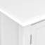 Armoire de rangement basse en bois massif avec tablettes réglables Burlington-1878486281
