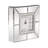 Traditional Glam Glass Electric Tabletop Clock