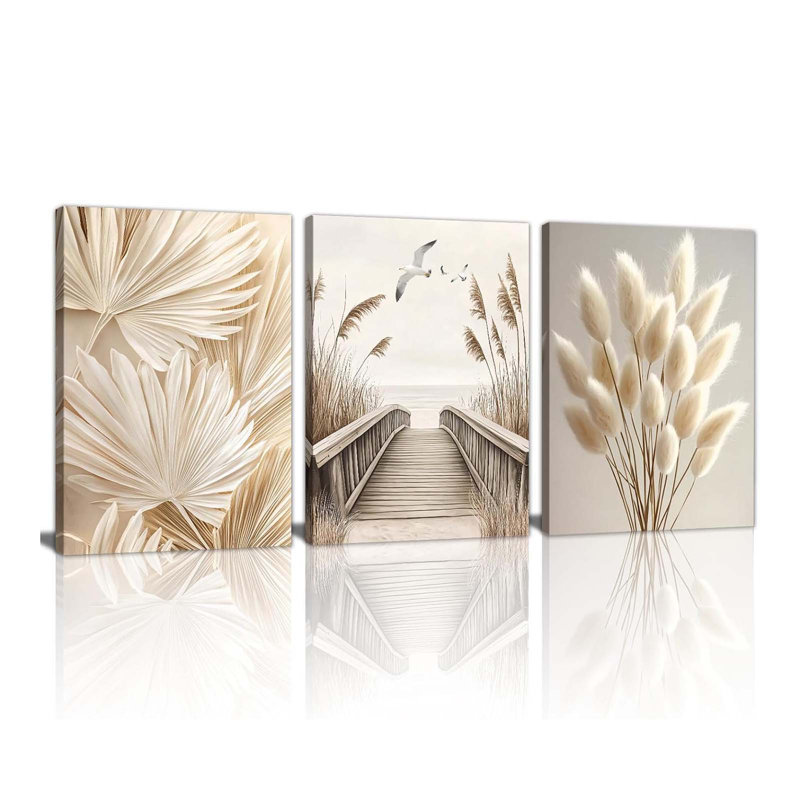 3 Piece Wrapped Canvas Wall Art