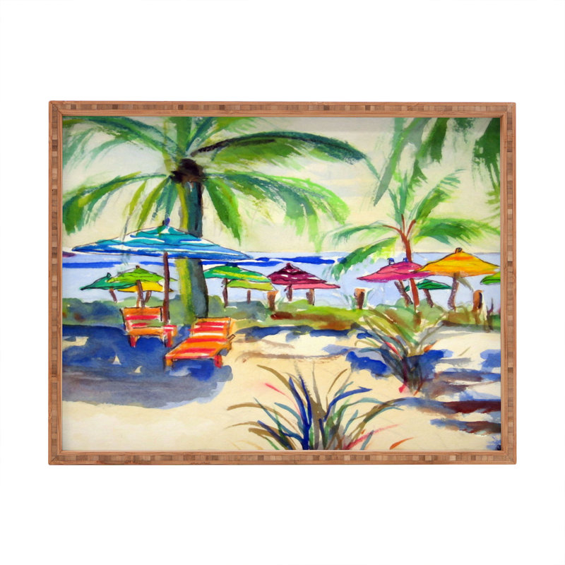 Bamboo Tray, 2" H x 18" W x 14" D