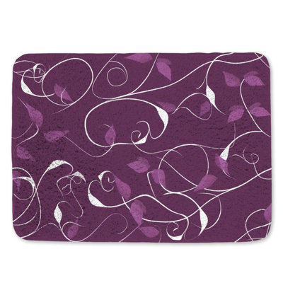 Motif floral, tapis de bain, décoration de salle de bain, élégance légère