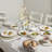 Ivory Dinnerware Tabletops Gallery 12 piece Set Embossed Dubai