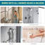 Tuyau de douche Tuyau de douche extra long 79 po Tuyau de douche de remplacement Tuyau d'extension de pomme de douche Tuyau de douche flexible et durable avec insert et écrou en laiton