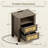 Nightstands With Charging Station - 2 Rattan Drawers, 3-tier Design, Usb/type-c Ports (set Of 2 Or Single)-455500500-455500502
