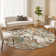 Machine Washable Indoor/Outdoor Molewski ACN2340 Floral Rug