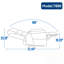 Fauteuil inclinable électrique à deux positions Leatherair-1873122230