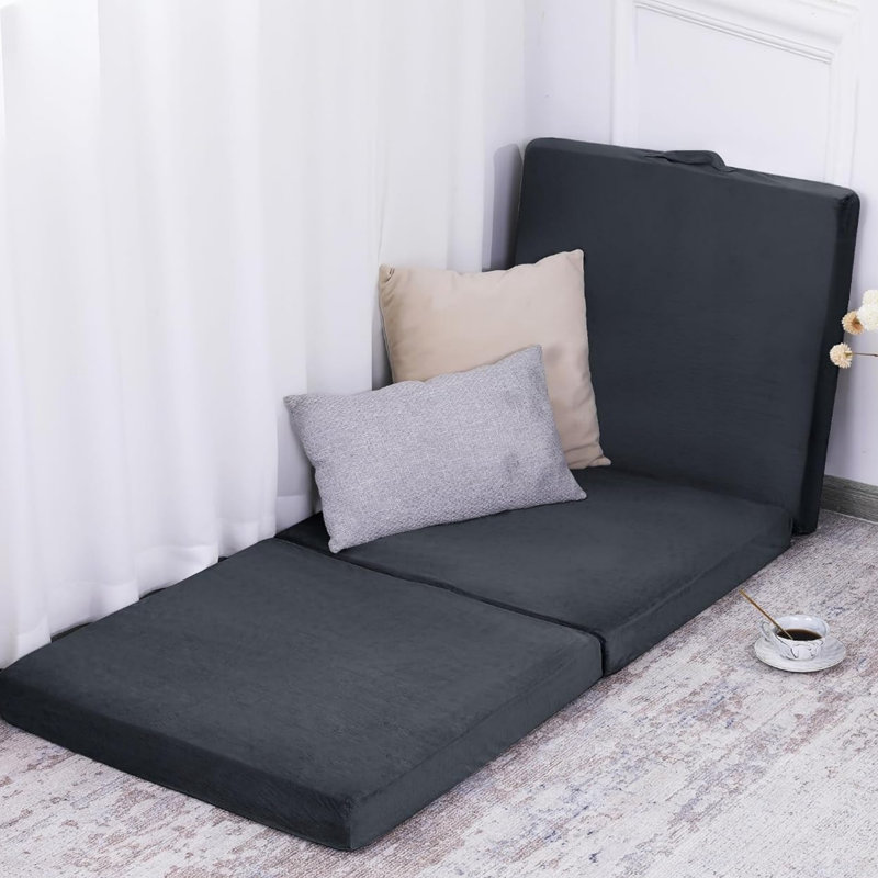 Coussin de chaise longue pliable avec coussin en mousse à mémoire de forme
