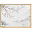«Delicate Plum Blossoms and Misty Mountains in Ink Wash Style», affiche encadrée rustique-104784122-104784126