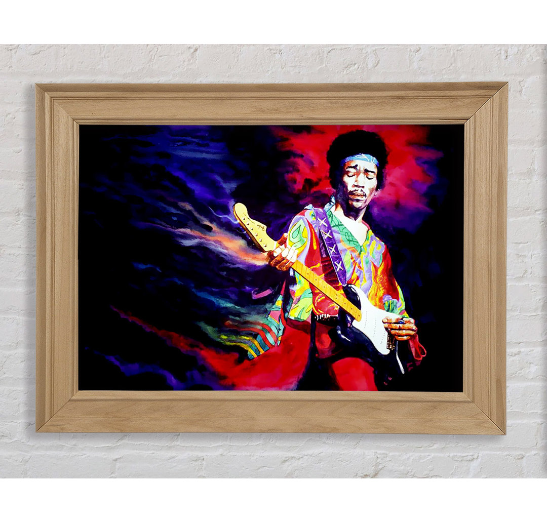 Jimi Hendrix Lightning Fast - Druck