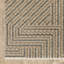 Tapis beige / gris à motif géométrique industriel Eidan-441696308